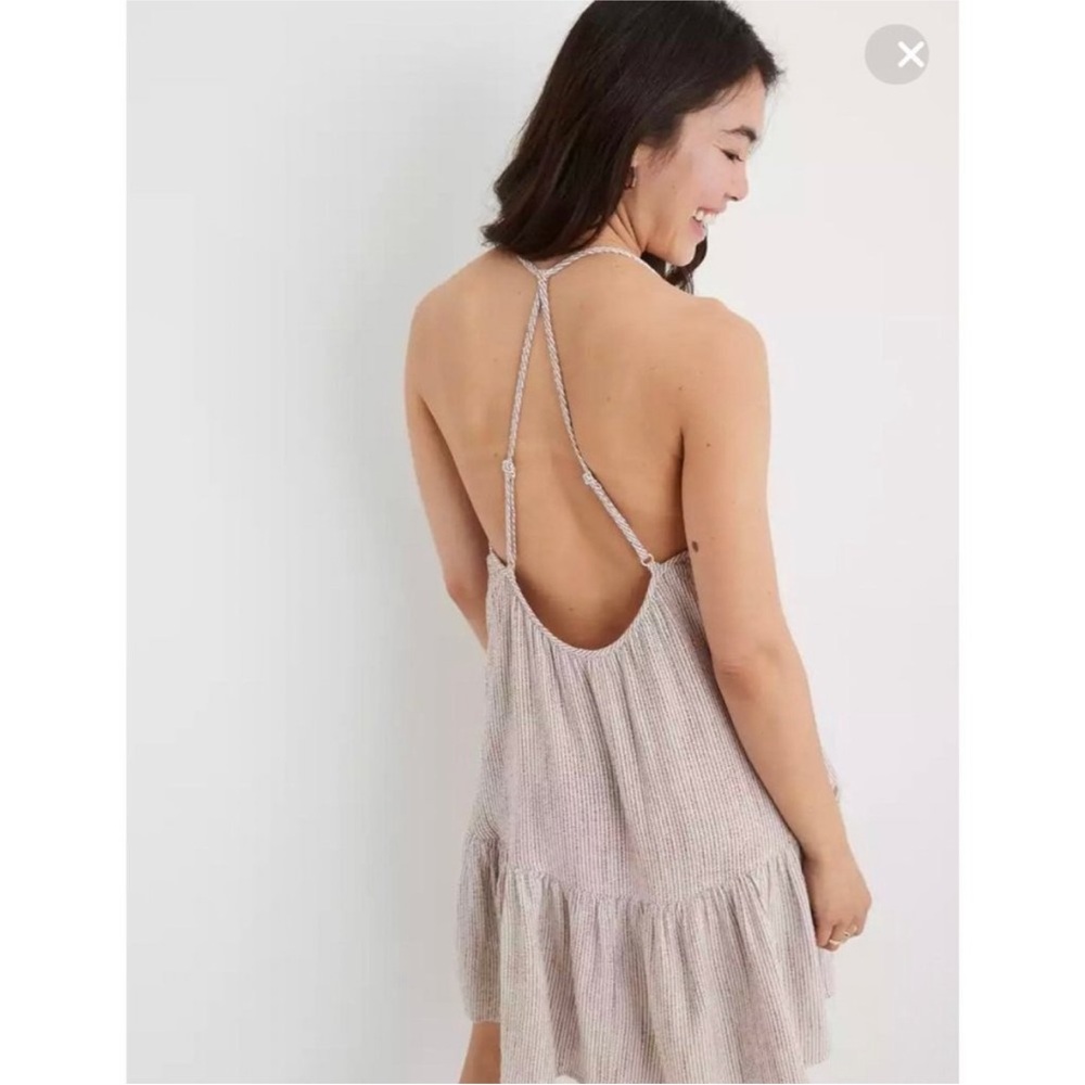 Aerie Striped Racerback Cotton Dress Sz S - Picture 3 of 12